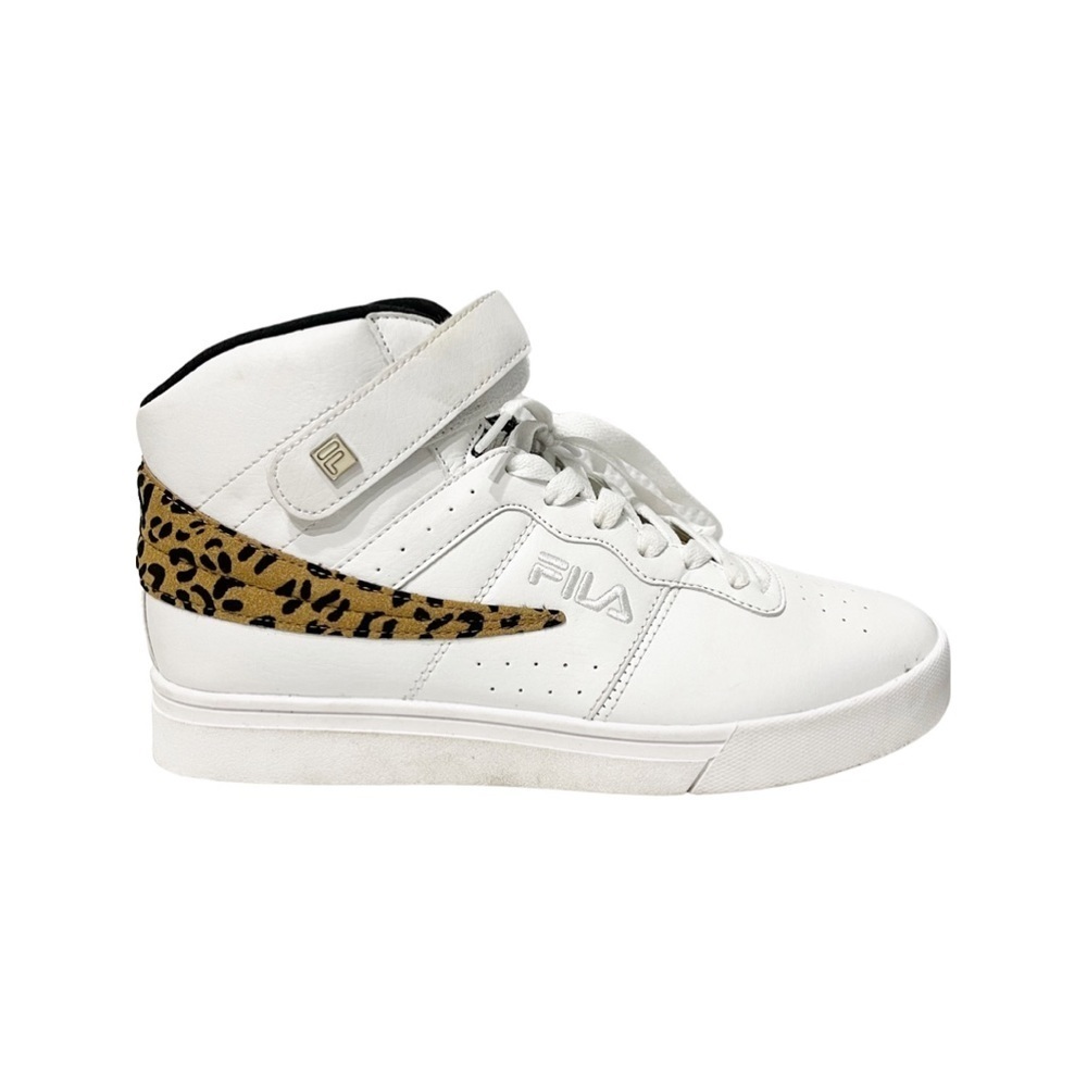 Fila Vulc-13-Wild Sneakers cheetah print-Women's High Top Shoes size 8.5
